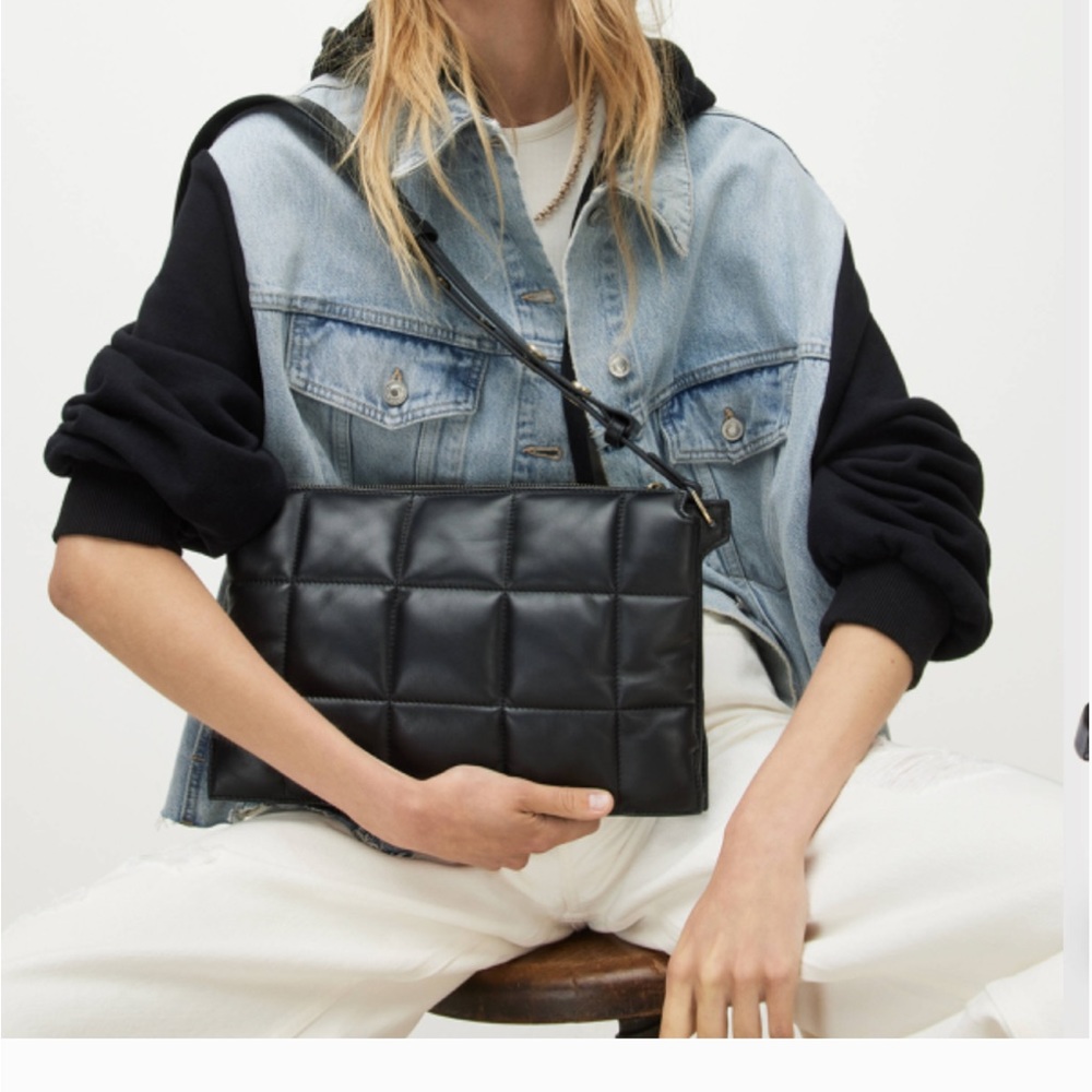 Allsaints quilted leather shoulder bag - perfect condition. Used twice